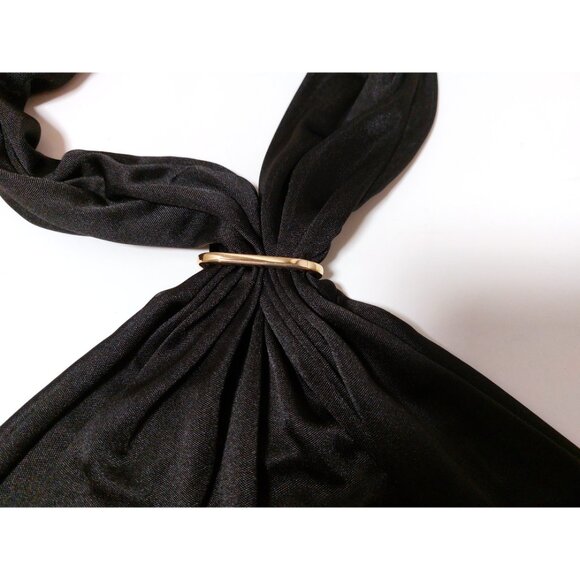 NEW VS Black Halter Party Top Y2K - Picture 6 of 8